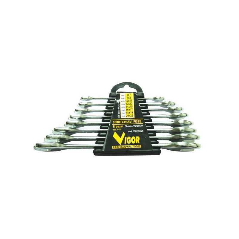 Fixed spanner series DIN 3110 Vigor 8pcs 6:22