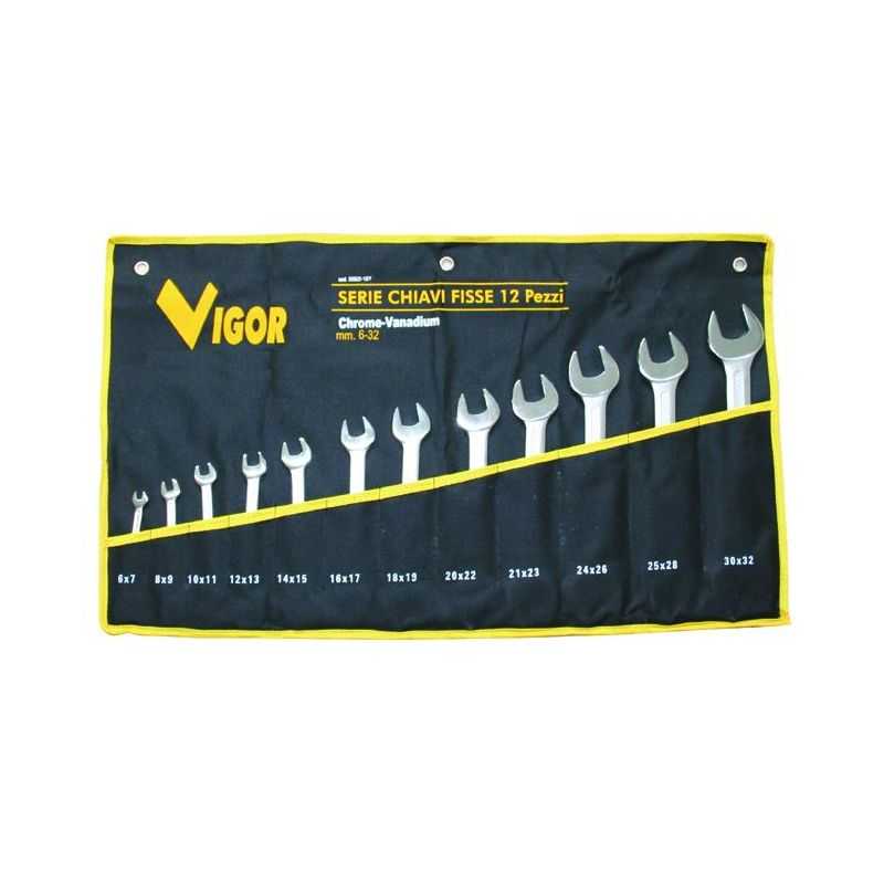 Fixed wrenches series DIN 3110 Vigor 12pcs 6:32