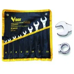 Series Combination wrenches DIN 3113 Vigor 8pcs 6:19