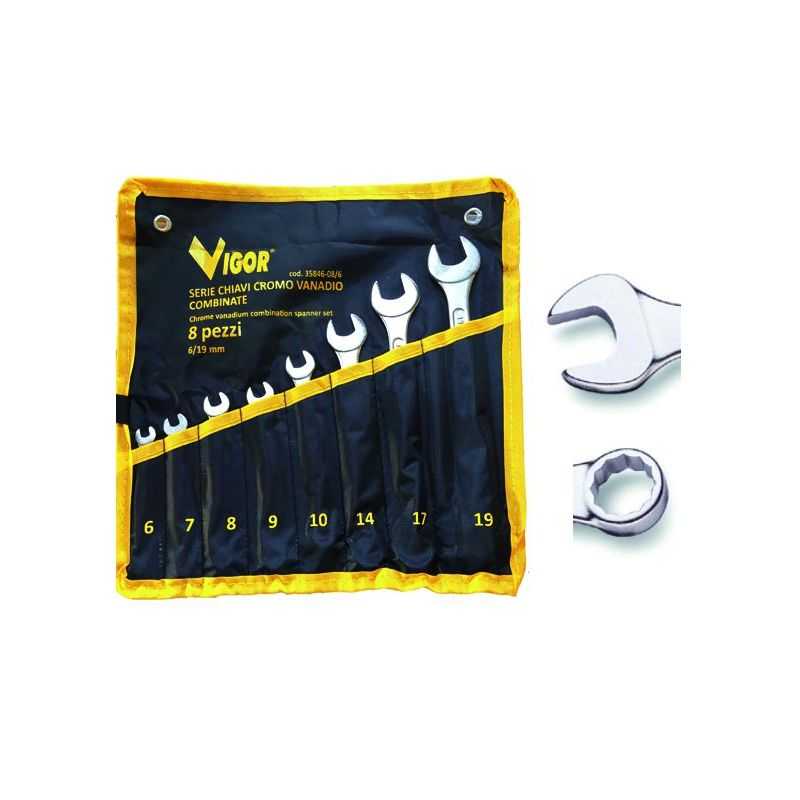 Series Combination wrenches DIN 3113 Vigor 8pcs 6:19