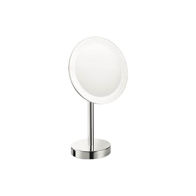 Standing magnifying mirror with LED light B9750 Colombo Design