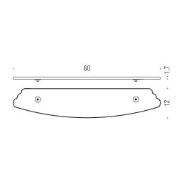 [SPARE PART] Glass shelf B3361 Colombo Design