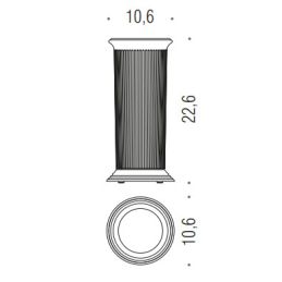 [Ricambio] Contenitore con base per scovolo WC B3356 Colombo