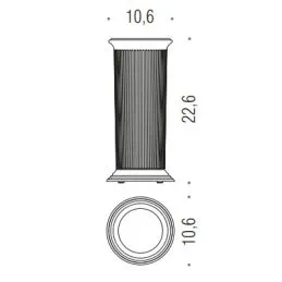 [SPARE PART] Container with base for toilet brush B3356 Colombo