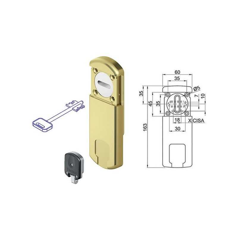 Magnetic key protection for double bitted locks DISEC MG410-4WDM