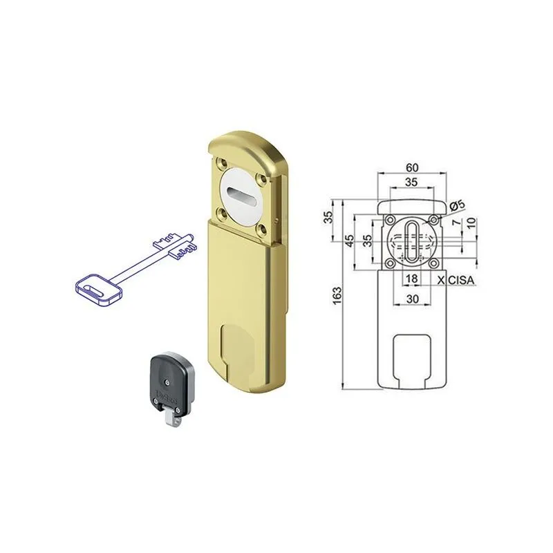 Magnetic key protection for double bitted locks DISEC MG410-4WDM
