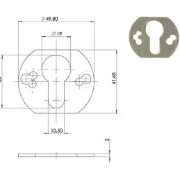Thickness for DISEC cylinder protection