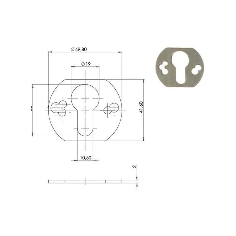 Thickness for DISEC cylinder protection