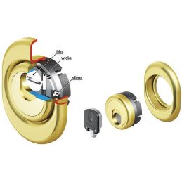 Magnetic key protection for DISEC 3G3FM-25D1 cylinder