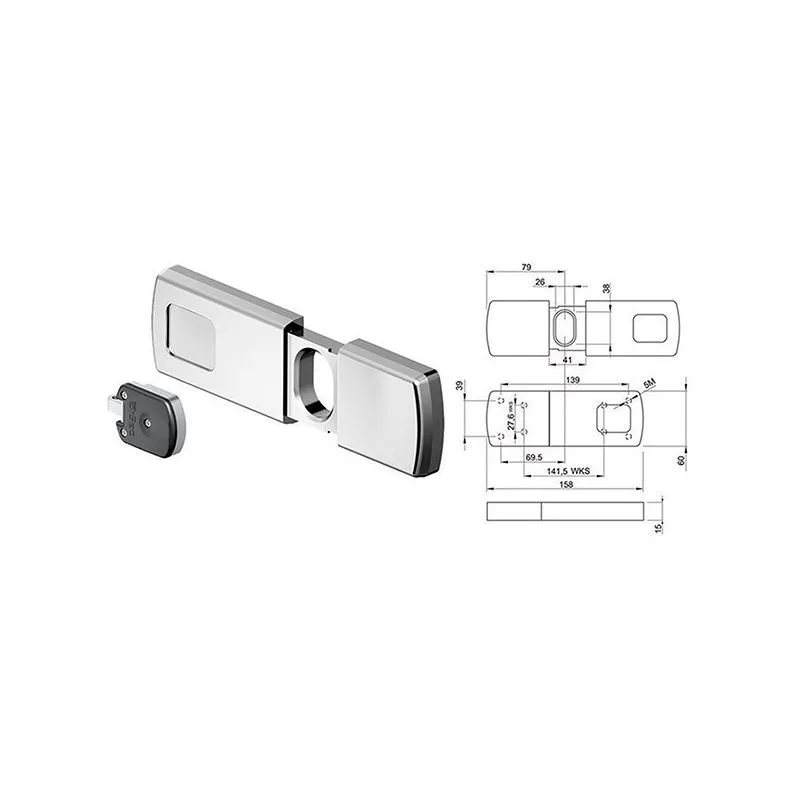 Magnetic key protection for DISEC MG740 rolling shutter