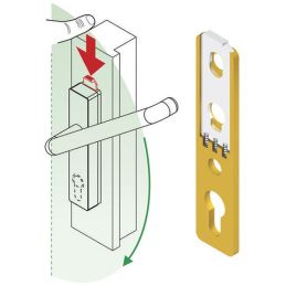 Window locking device for handle DK DISEK BMAR02