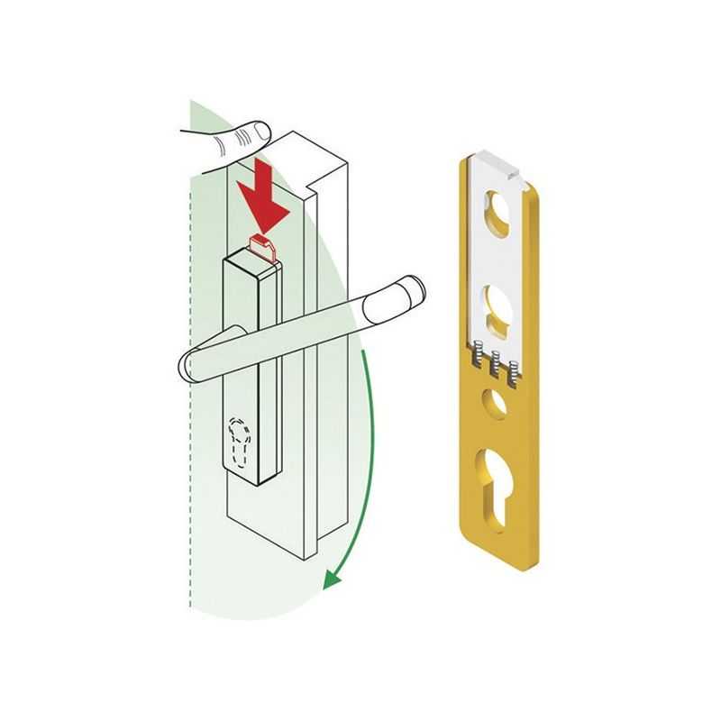 Window locking device for handle DK DISEK BMAR02