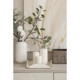 Vassoio per candele cosmetici fragranze 15x15x5 (LxPxH) ADJ