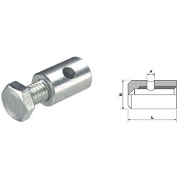 FILOFOR barrel clamp for galvanized steel ropes