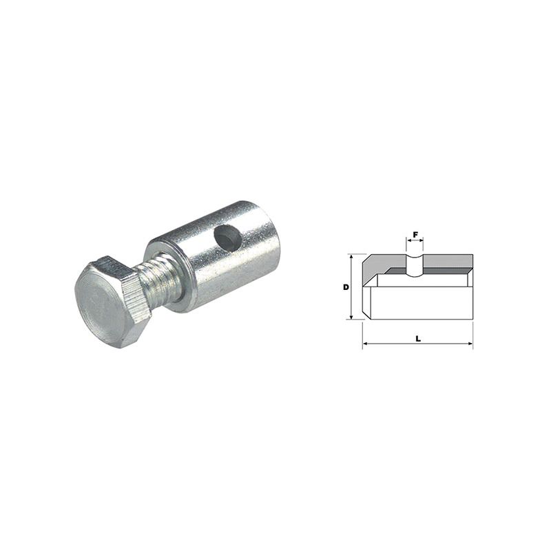 FILOFOR barrel clamp for galvanized steel ropes