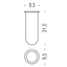 [Ricambio] Vetro per portascopino B0156 Colombo Design