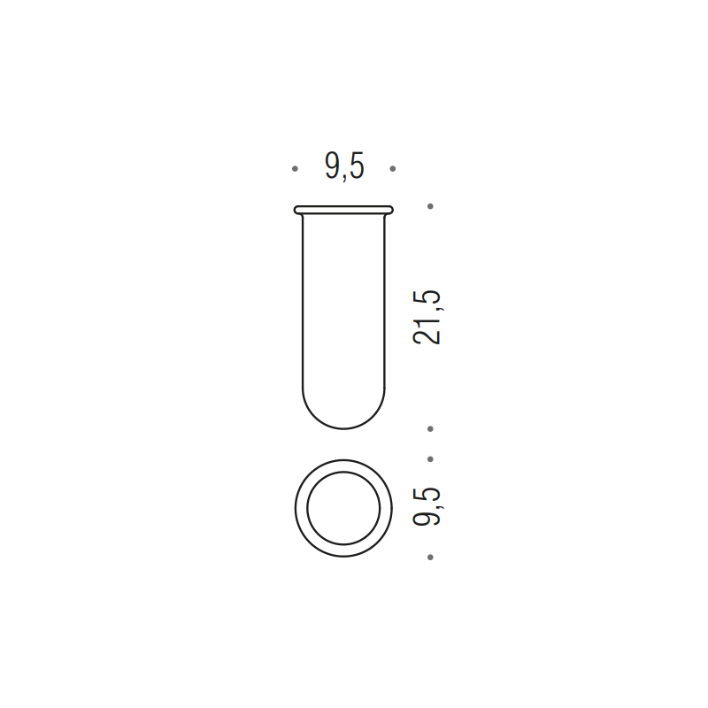 [Ricambio] Vetro per portascopino B0156 Colombo Design