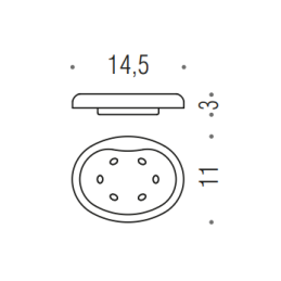 [SPARE PART] Soap dish holder B1252 Colombo Design