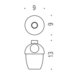 [Ricambio] Contenitore dosatore sapone B9352 Colombo Design