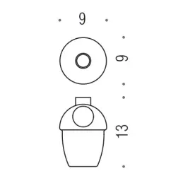 [SPARE PART] Container soap dispenser B9352 Colombo Design