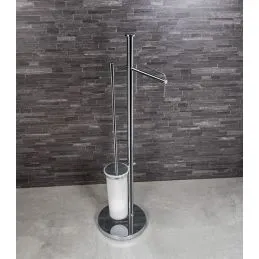 Standing column with paper holder and brush W4935 Colombo Design