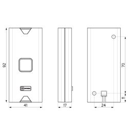 B-TRACK Mottura 99BTRKN biometric lock control reader to be