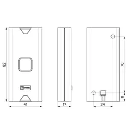B-TRACK Mottura 99BTRKN biometric lock control reader to be