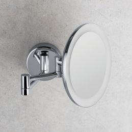 Specchio ingranditore a muro 3x c/luce B9751 Colombo Design