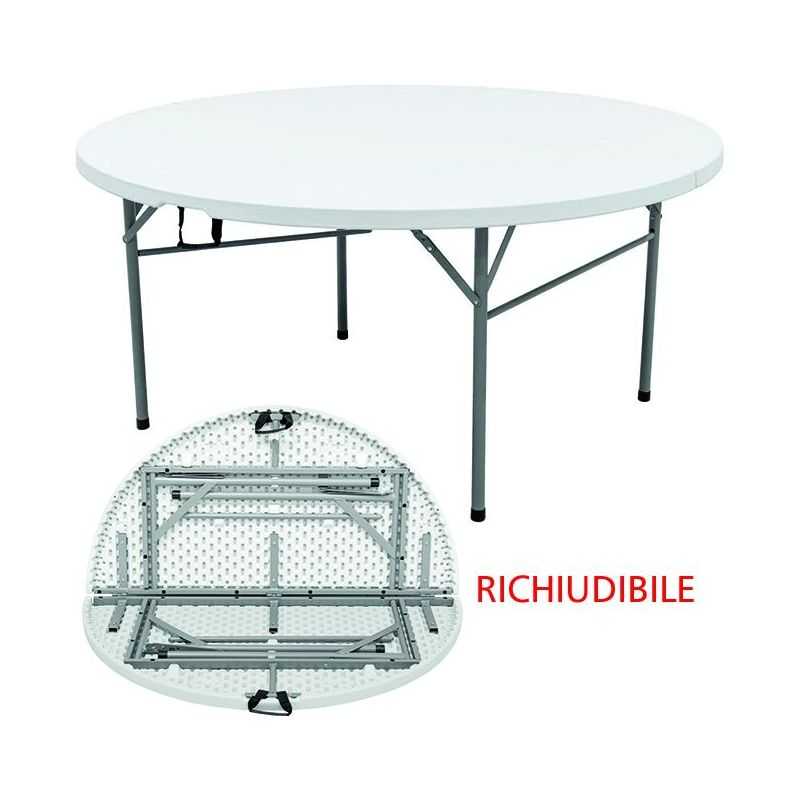 Round folding PVC table diam.152cm VIGOR EDRA