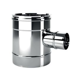 90 gradi reduced T-pipe Ø80 MONO De Marinis single-walled flue