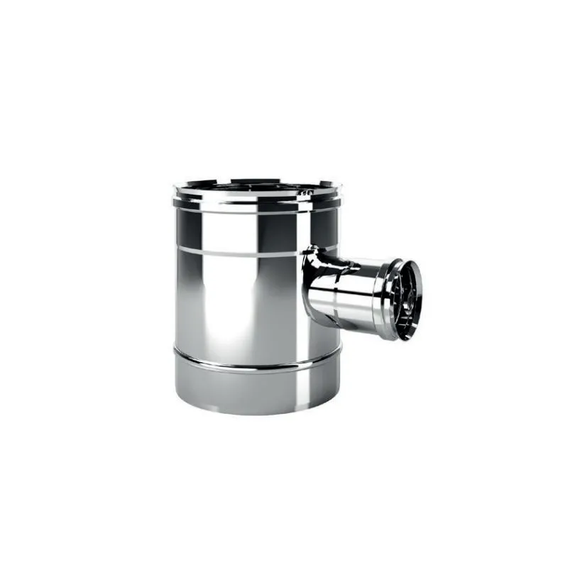 90 gradi reduced T-pipe Ø80 MONO De Marinis single-walled flue
