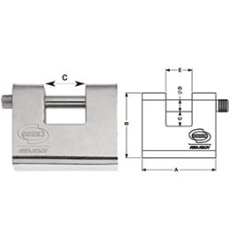 Corbin PL211 Armored Rectangular Padlock