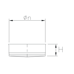 Blind cap MTCST Mono Stainless Steel Aisi316 Single-wall flue