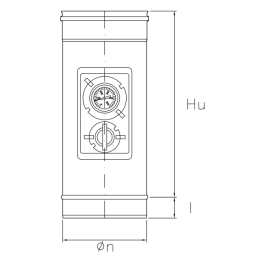 Modulo inserimento sonda con termometro con placca NITIDOR MICN