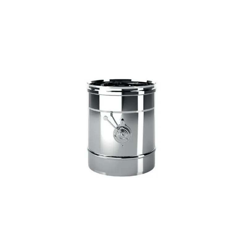 Single wall flue gas calibration damper module MONO De Marinis Inox Single wall flue gas calibration damper module MONO De Marinis Inox
