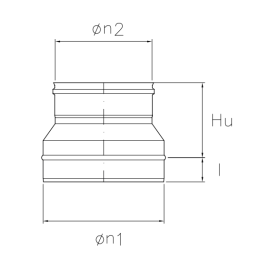 Reduction fitting MONO De Marinis Inox chimney flue