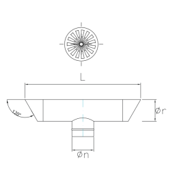 Terminal for condensation TCOND Mono Stainless Steel Aisi316