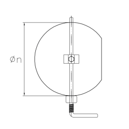 SDSER DESIGN 2mm thick smoke calibration damper for wood stoves