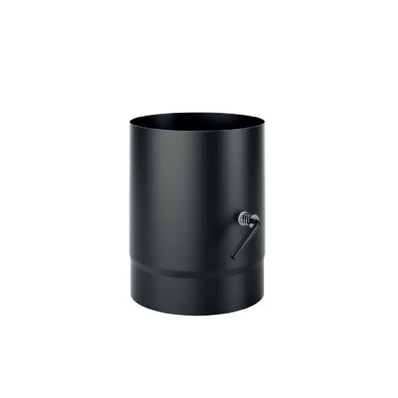 Pipe L 0.25 m with damper for DESIGN De Marinis steel stoves Pipe L 0.25 m with damper for DESIGN De Marinis steel stoves