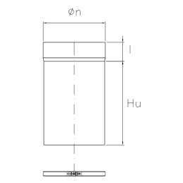 Elemento per tubo telescopico SDET DESIGN spessore 2mm per