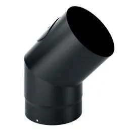 45 ° bend with SDC4I DESIGN INSPECTION 2mm thickness for wood stoves
