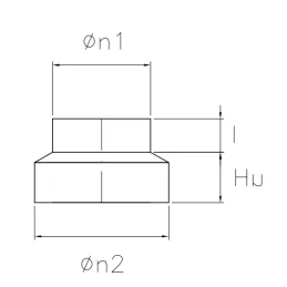 2mm thickness SDRCR DESIGN reduction fitting for wood stoves