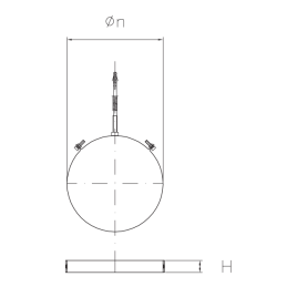 Collare a muro con tassello SDCM per serie DESIGN tubo stufa a