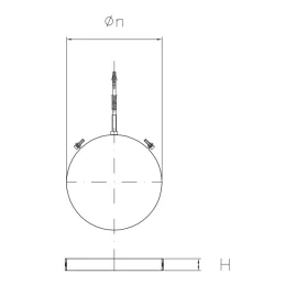 Wall collar with SDCM plug for DESIGN series wood stove pipe