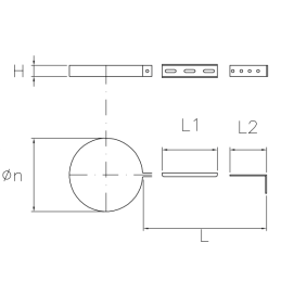 SDSM adjustable support bracket for DESIGN series wood stove pipe