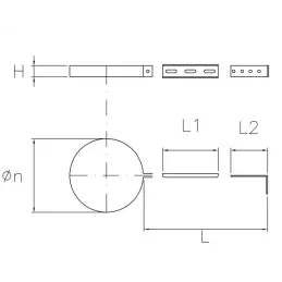 SDSM adjustable support bracket for DESIGN series wood stove pipe