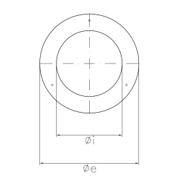 Rosone copriforo per tubo stufa DESIGN SDRS