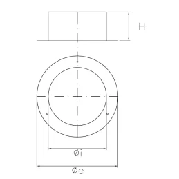 Through hole cover for DESIGN SDRP stove pipe