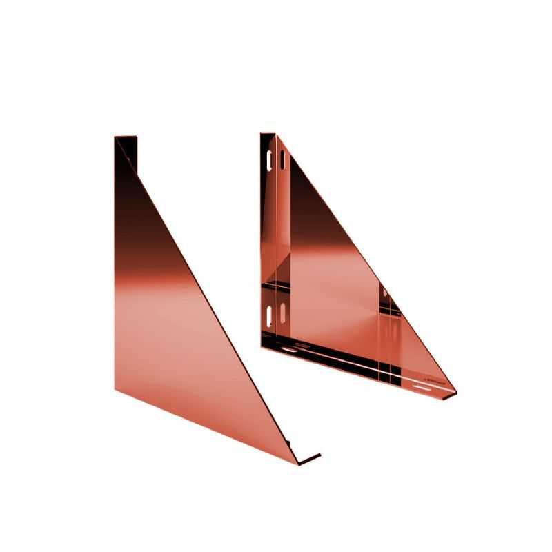 Pair of support fins for intermediate flue plate Copper De Marinis