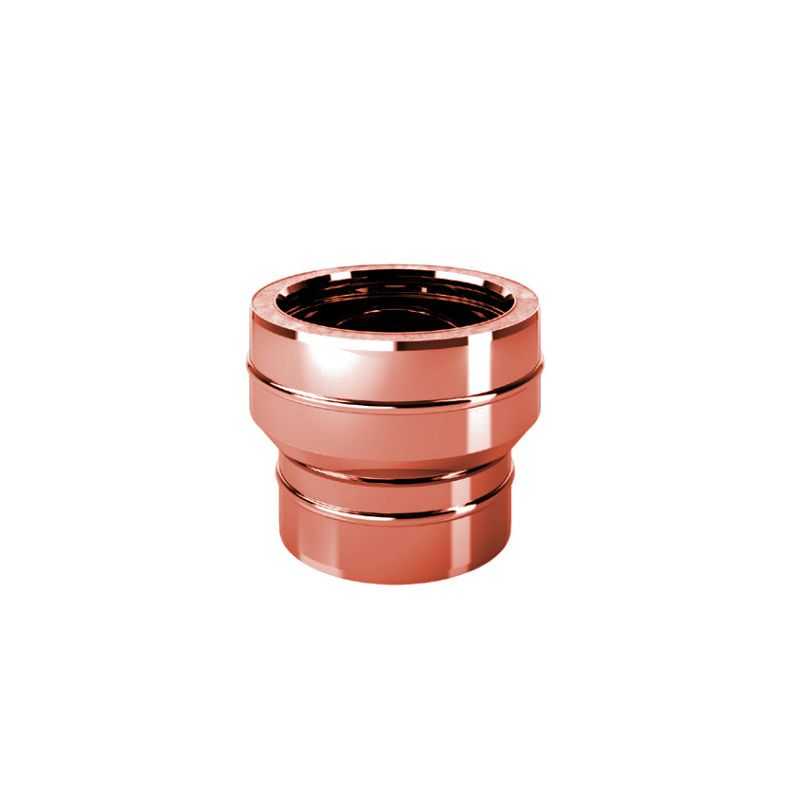 Single-double flue double wall junction ISO25 De Marinis Copper